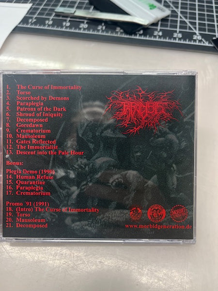 Paralysis "Patrons of the Dark" CD