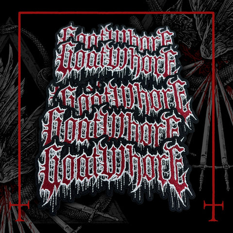 NEW Goatwhore Red/White logo Patch