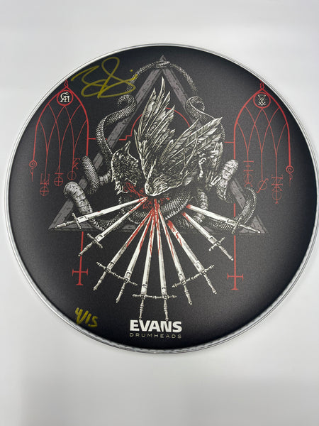 Zack Simmons- 14" Drum Head- AHFTAOH (signed)