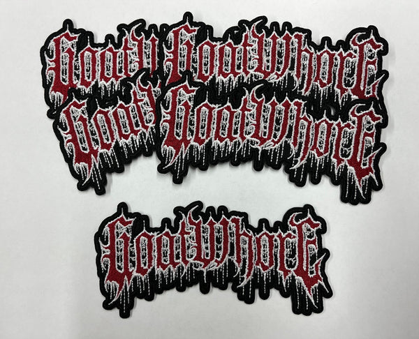 NEW Goatwhore Red/White logo Patch