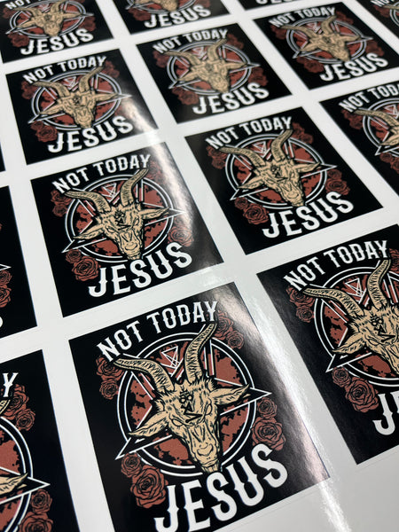 Not Today Jesus Sticker pack