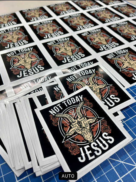 Not Today Jesus Sticker pack